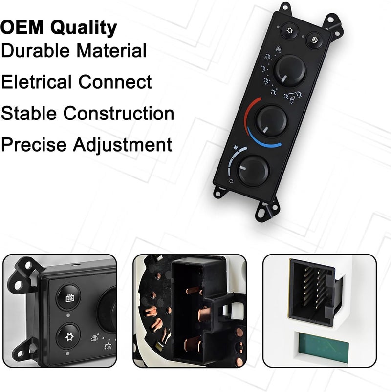 MuHize P55056569AC A/C Heater Climate Control Module, Compatible with 2006-2008 Dodge Ram 1500 2500 3500, 2008-2011 Dakota Replace # P55056569AD 55056569AE P55056755AB - Image 5